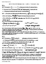 Đề cương ôn thi học kì 1  lớp 12 môn Toán